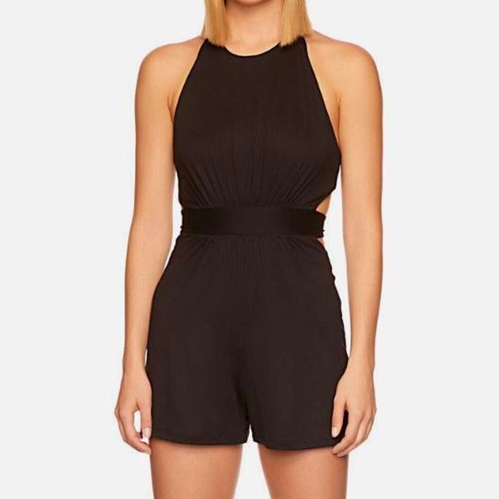 Susana-monaco Women's Black Playsuit-romper